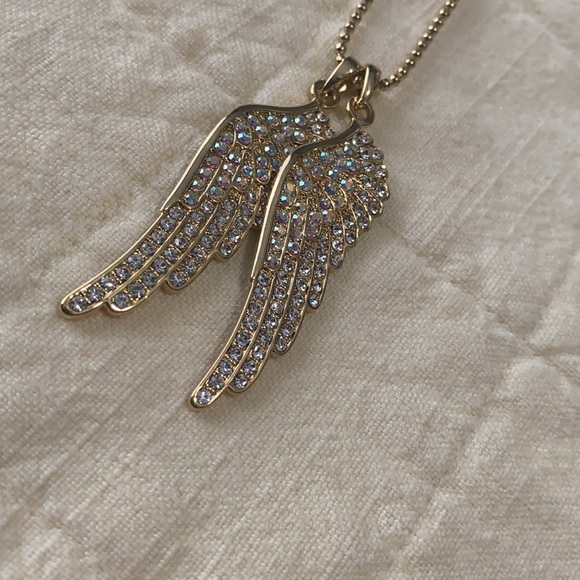 Gold Rhinestone Wings - Picture 4 of 4